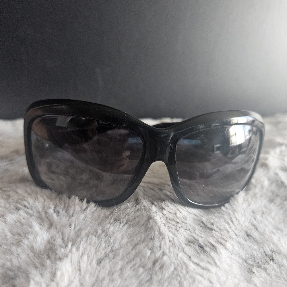 Dolce & Gabbana Black Sunglasses with Silver Accents - Picture 3 of 5
